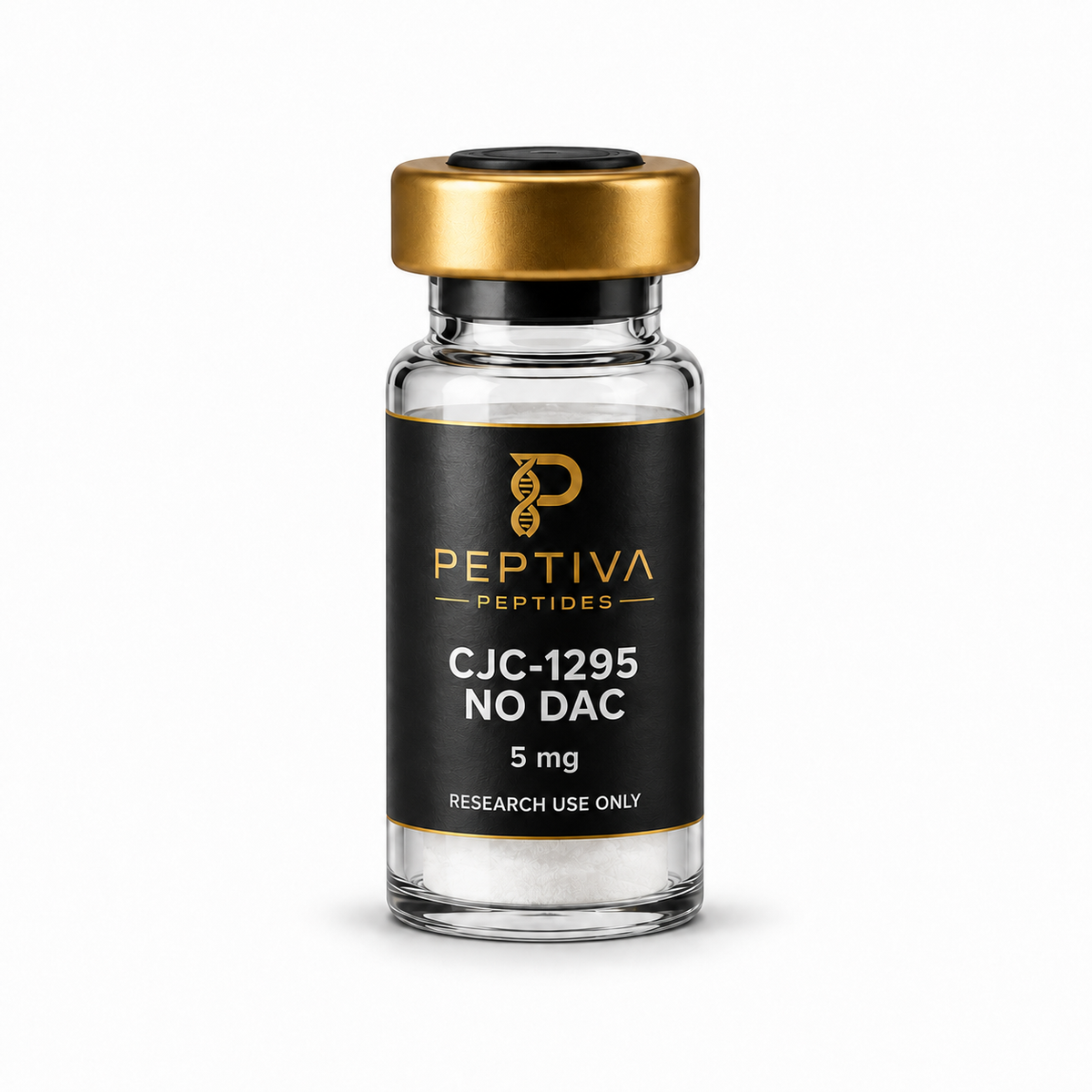 CJC-1295 No DAC 5 mg lyophilised vial — Peptiva